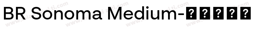 BR Sonoma Medium字体转换